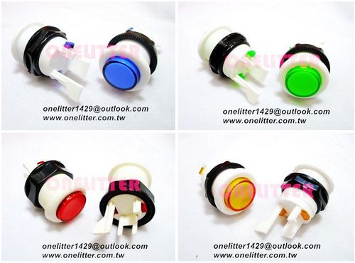 5110-R  電動玩具按鈕圓形紅